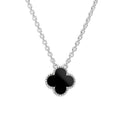 Silver Clover Stainless Steel Necklace – A Statement of Elegance - bamn.