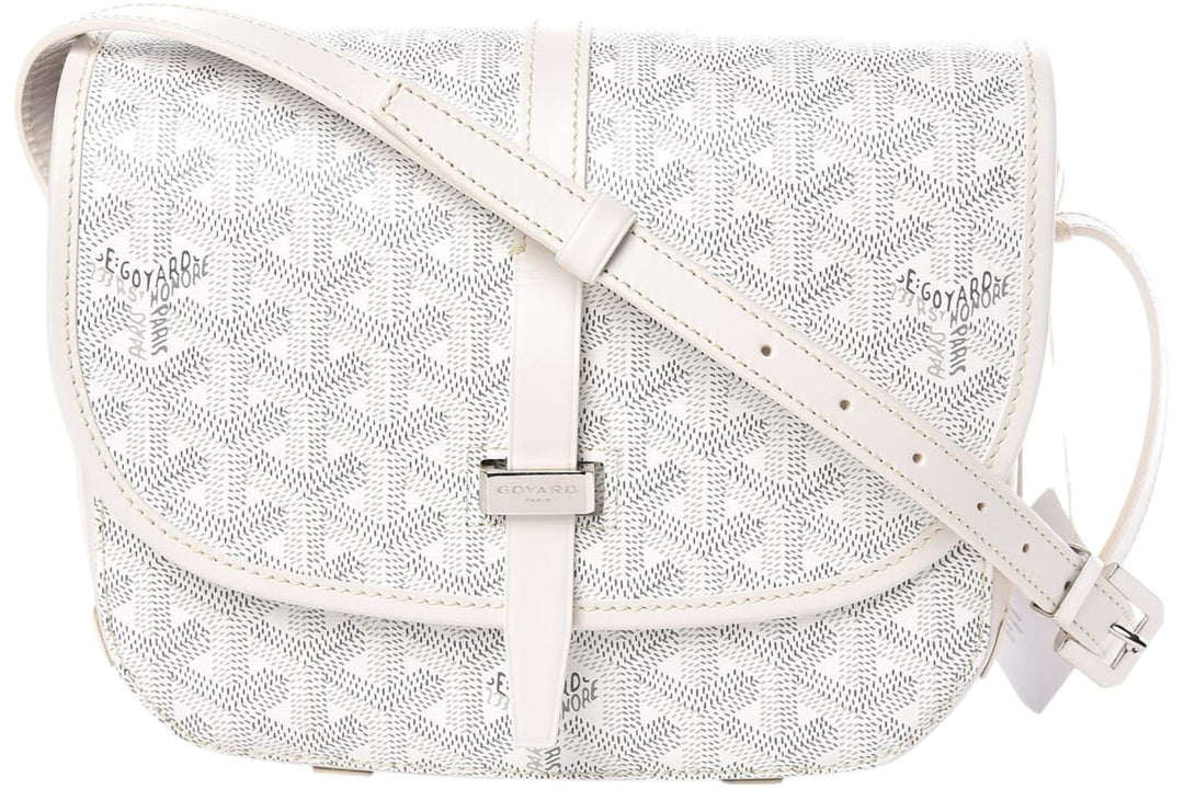 GOYARD BELVEDERE PM “WHITE” - bamn.