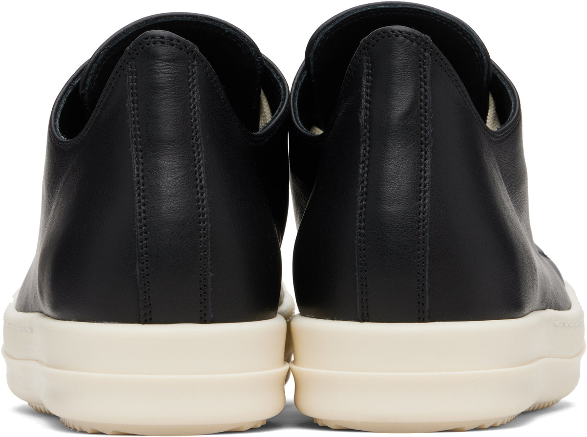 RICK OWENS Black Concordians Low Sneaks Sneakers - bamn.