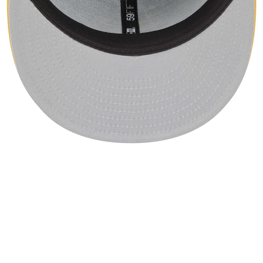 Men's Chicago White Sox New Era Black/Gold 59FIFTY Fitted Hat - bamn.