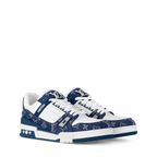 LOUIS VUITTON LV TRAINER WHITE BLUE FULLY BOXED - bamn.