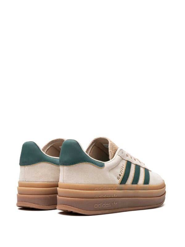 Adidas Gazelle Bold "Cream Collegiate/Green" sneakers - bamn.