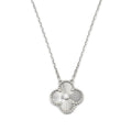 Sliver  Clover Stainless Steel Necklace – A Statement of Elegance - bamn.