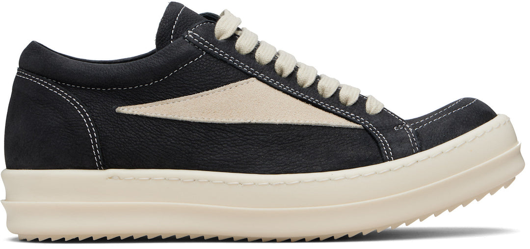 RICK OWENS Black Temple Vintage Sneakers