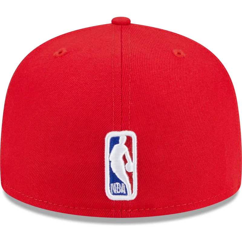 New Era Flat Brim 59FIFTY Chicago Bulls NBA Red Fitted Cap