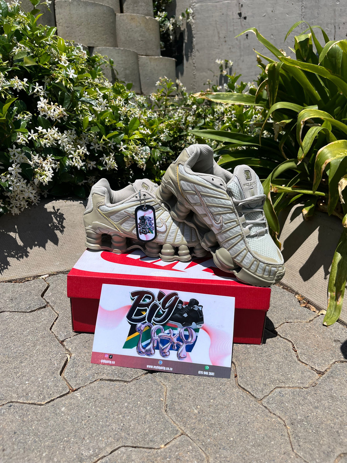 SHOX TL "Light Silver/White/Light Army" - bamn.