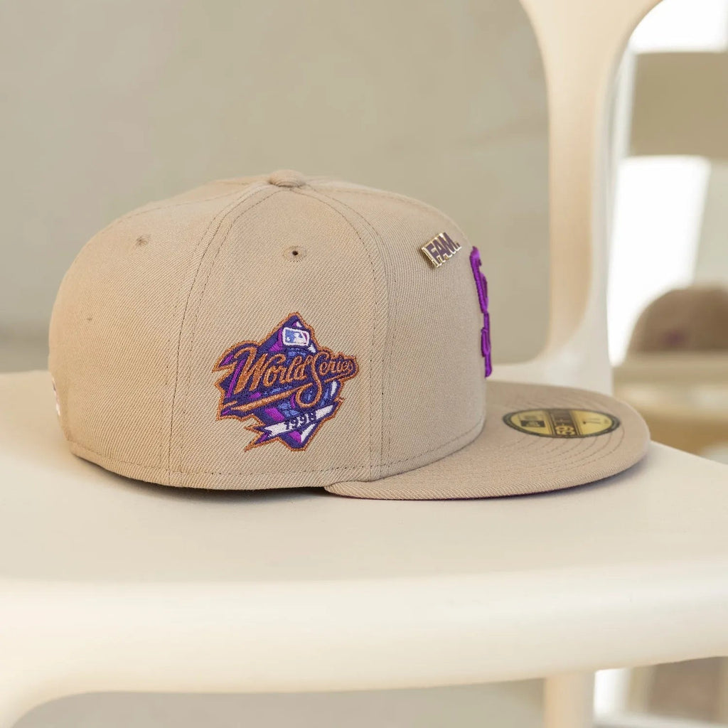 NEW ERA 59FIFTY MLB SAN DIEGO PADRES WORLD SERIES 1998 CAMEL / SPARKLING GRAPE UV FITTED CAP - bamn.