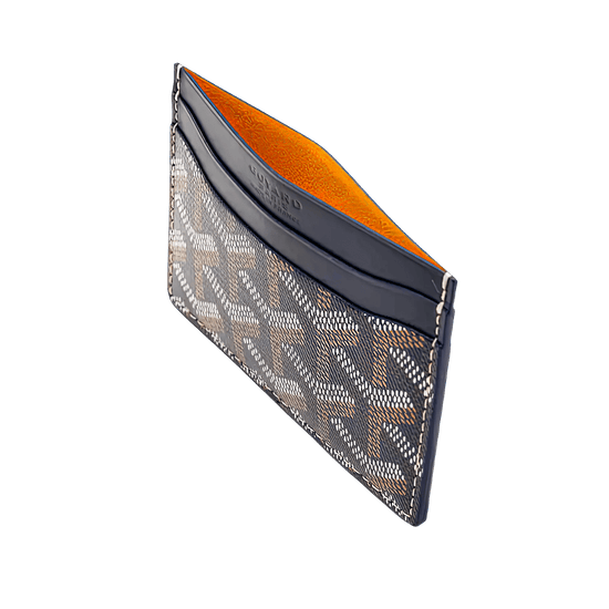 GOYARD SAINT-SULPICE CARD WALLET “NAVY BLUE” - bamn.