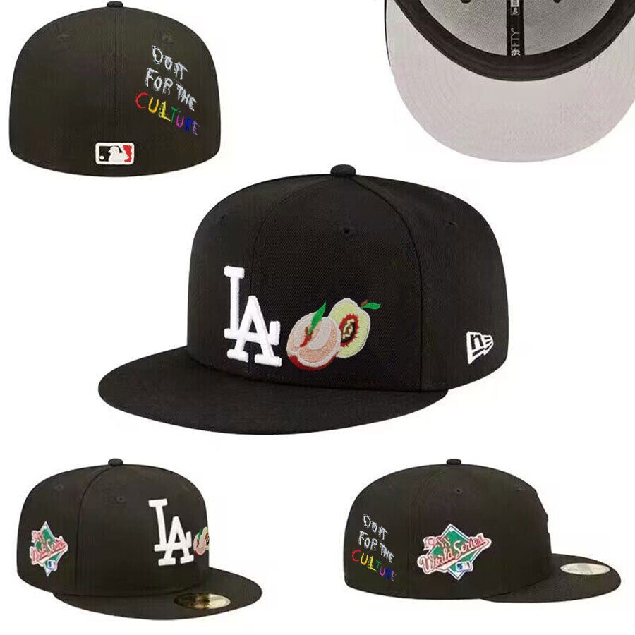 2024 New Los Angeles peach Dodgers MLB 59fifty Baseball Cap - bamn.
