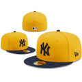 Yankees MLB New Era Fitted 59Fifty Hat -Yellow - bamn.