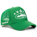CORTEIZ ALCATRAZ TRUCKER HAT WHITE / GREEN - bamn.