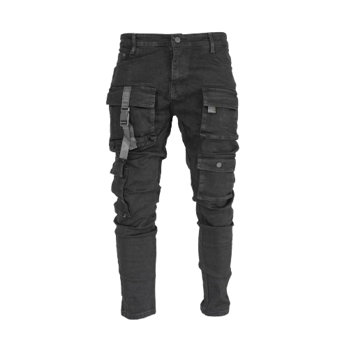 Men's Denim Cargo Pants - bamn.