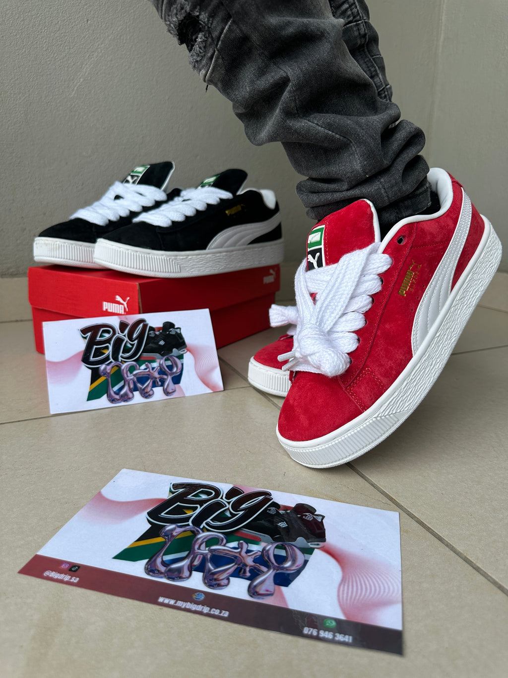 Suede XL “red” Unisex - bamn.