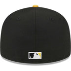 Men's Chicago White Sox New Era Black/Gold 59FIFTY Fitted Hat - bamn.