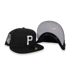 Black Pittsburgh Pirates Gray Bottom 1959 All Star Game Side Patch New Era 59Fifty Fitted - bamn.