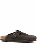 BIRKENSTOCK BOSTON SOFT FOOTBED SUEDE “BROWN” - bamn.