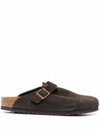 BIRKENSTOCK BOSTON SOFT FOOTBED SUEDE “BROWN” - bamn.