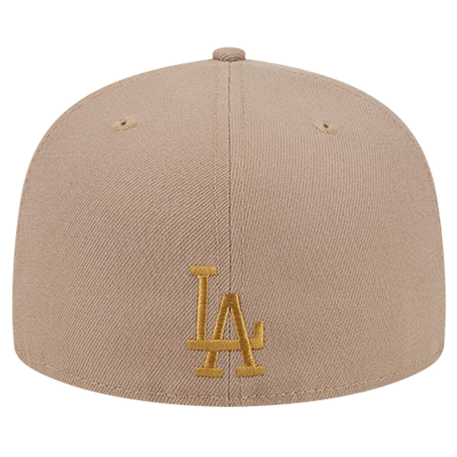 Men's Los Angeles Dodgers New Era Khaki Rose Garden 59FIFTY Fitted Hat - bamn.