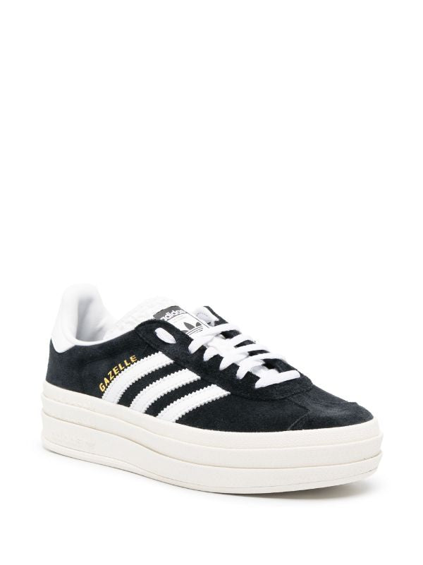 Adidas Gazelle black/white Bold platform - bamn.