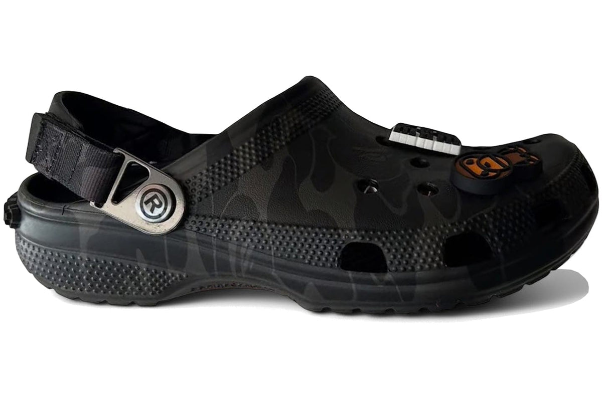 BAPE BLACK *A BATHING APE® x Crocs Classic "Chai" clogs - bamn.