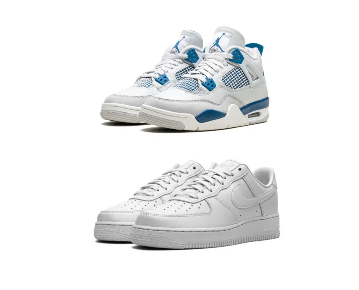 Air Jordan 4 “Military Blue” x AirForce 1 - bamn.