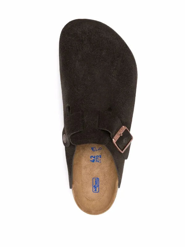 BIRKENSTOCK BOSTON SOFT FOOTBED SUEDE “BROWN” - bamn.
