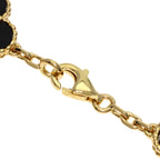Midnight Clover Stainless Steel Bracelet – A Statement of Elegance - bamn.