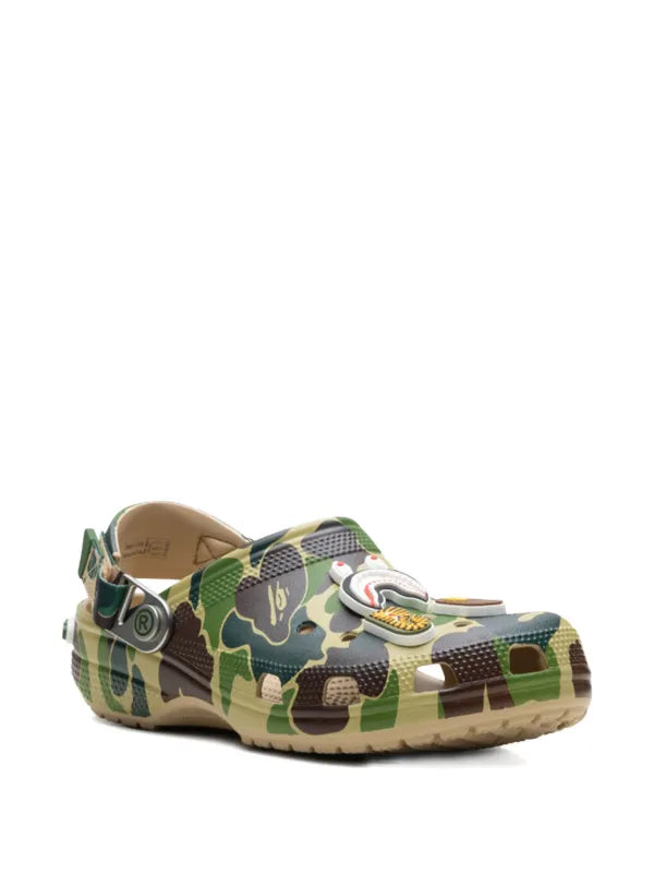 BAPE BLACK *A BATHING APE® x Crocs Classic "Chai" clogs - bamn.