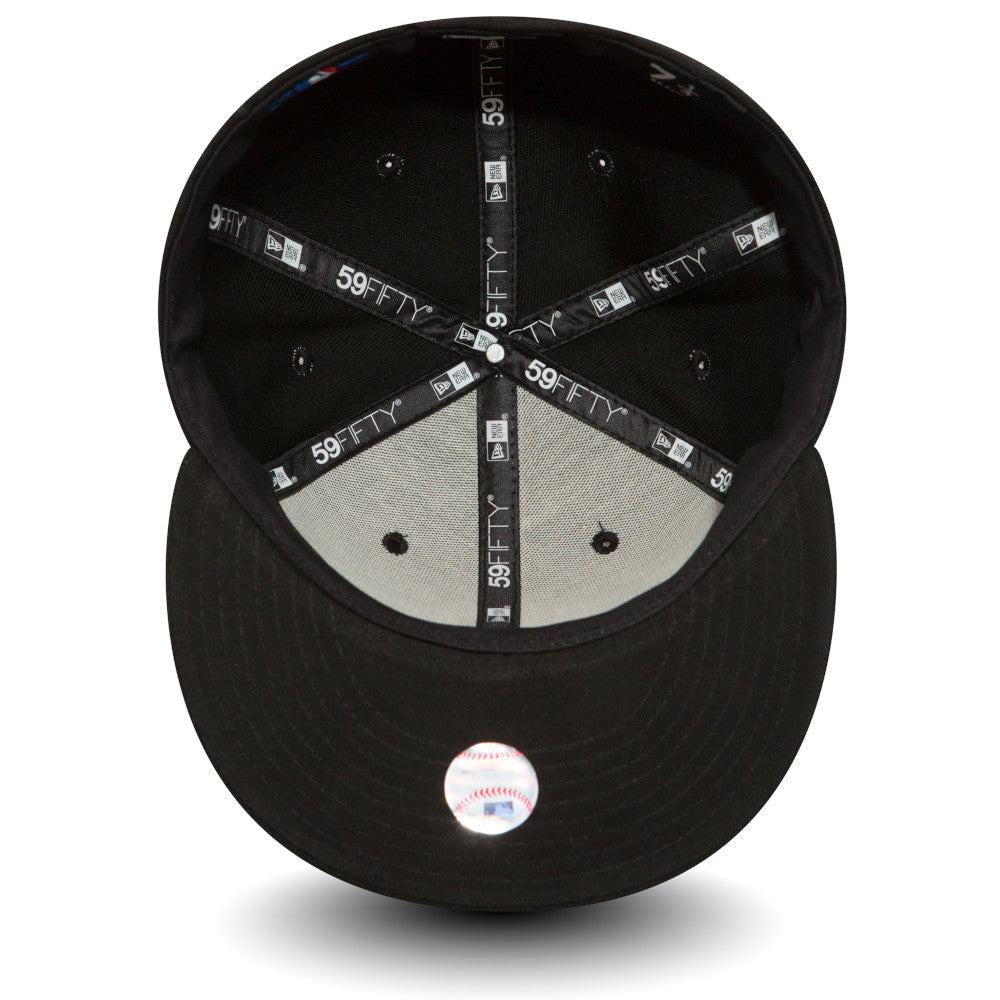 New York Yankees 59FIFTY MLB Basic Black/White Cap - bamn.
