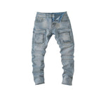 Denim Cargo Jeans - bamn.