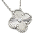Sliver  Clover Stainless Steel Necklace – A Statement of Elegance - bamn.