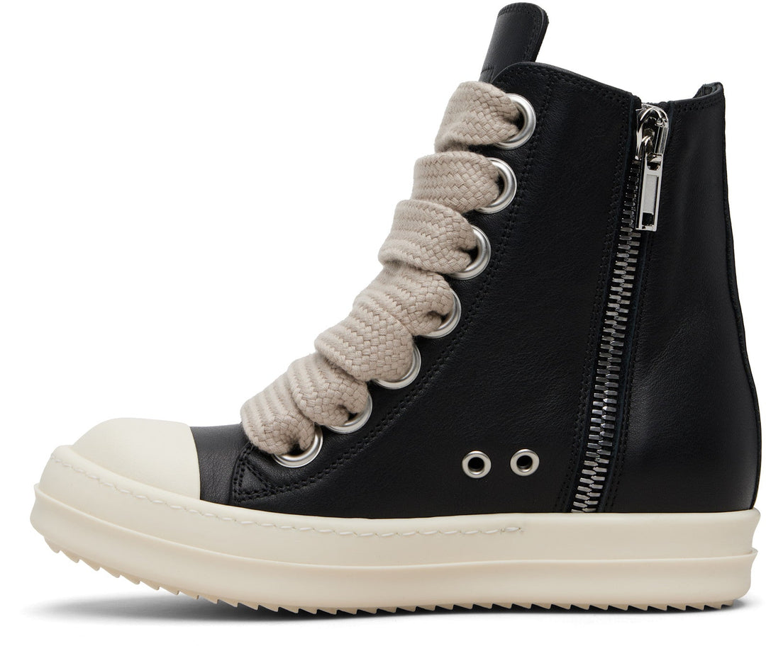 RICK OWENS Black Temple Jumbolace Sneakers
