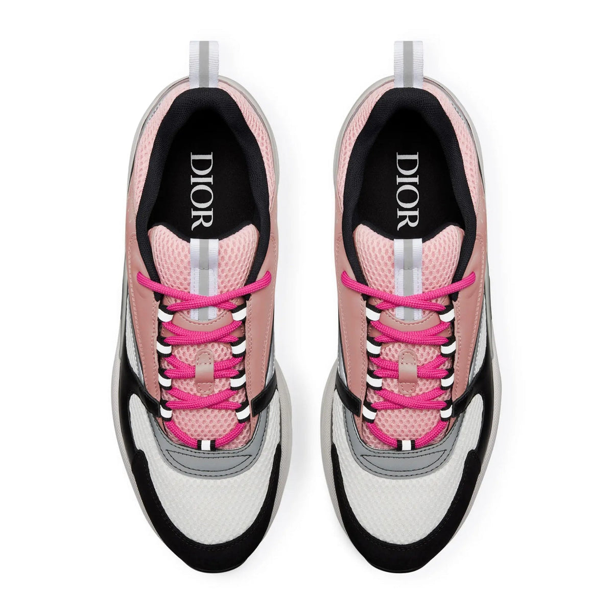 Dior B22 Pink White Black Calfskin Trainer FULLY BOXED - bamn.