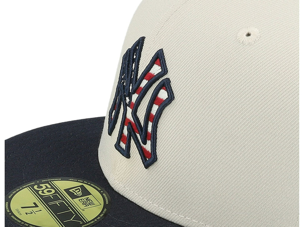 New York Yankees Mlb24 July4 59FIFTY Stone/Navy Fitted - New Era - bamn.