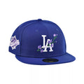 New Era Los Angeles Dodgers Side Patch Bloom 59Fifty Men's Fitted Blue-Purple - bamn.