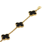 Midnight Clover Stainless Steel Bracelet – A Statement of Elegance - bamn.
