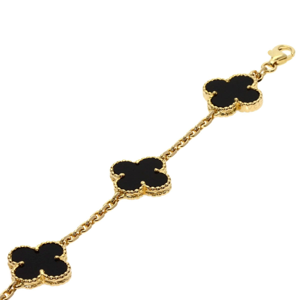 Midnight Clover Stainless Steel Bracelet – A Statement of Elegance - bamn.