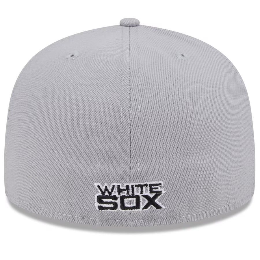 Chicago White Sox New Era Gameday Sideswipe 59FIFTY Fitted Hat - Black/Gray - bamn.