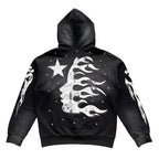 Flame Flare Hoodie Black & Pants - bamn.