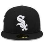 Chicago White Sox New Era Gameday Sideswipe 59FIFTY Fitted Hat - Black/Gray - bamn.