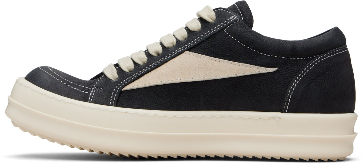 RICK OWENS Black Temple Vintage Sneakers - bamn.