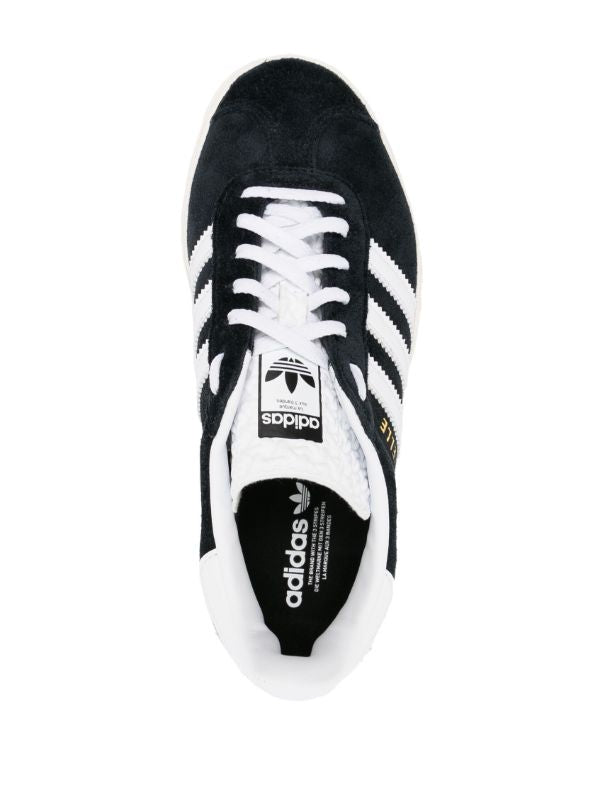 Adidas Gazelle black/white Bold platform - bamn.