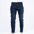 Faded Blue Washed Denim Jeans - bamn.