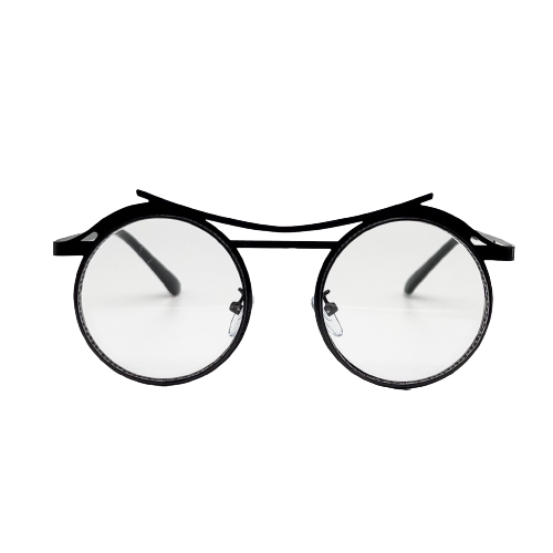 Black Round Frame Glasses - bamn.