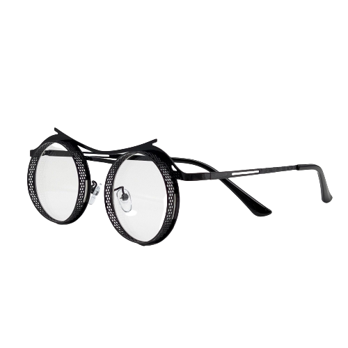Black Round Frame Glasses - bamn.