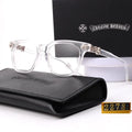Chrome heart glasses - clear & silver badges - bamn.