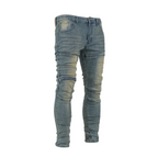 Men's Iron Fade Moto Denim Jeans - bamn.