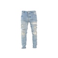 Light Fade Distressed Skinny Denim - bamn.