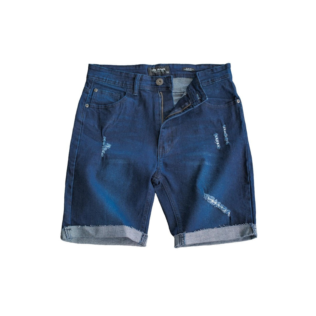Men's Ice Cut Off Distressed Denim Short - bamn.