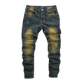 Men's Distressed Gradient Denim Jeans - bamn.